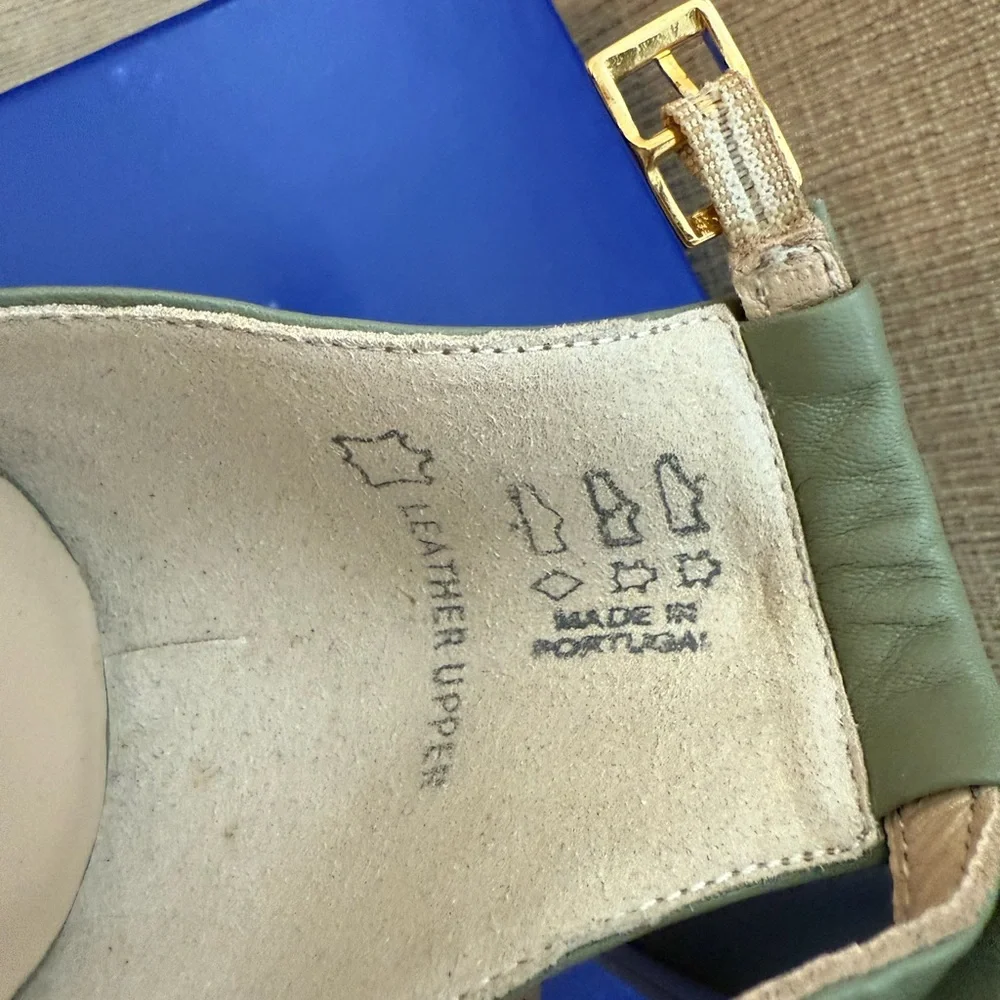Eric Michael Women's Sage Green Heels - Picture 3 of 7